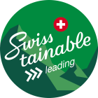 Logo Swisstainable Auszeichnung fürs Hotel und Natrresort Handeck sowie das Hotel Grimsel Hospiz