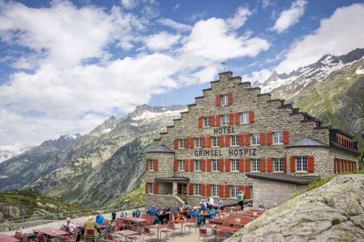 Historisches Alpinhotel Grimsel Hospiz Aussenansicht