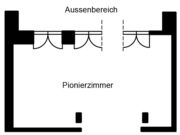 Grundriss Pionierzimmer